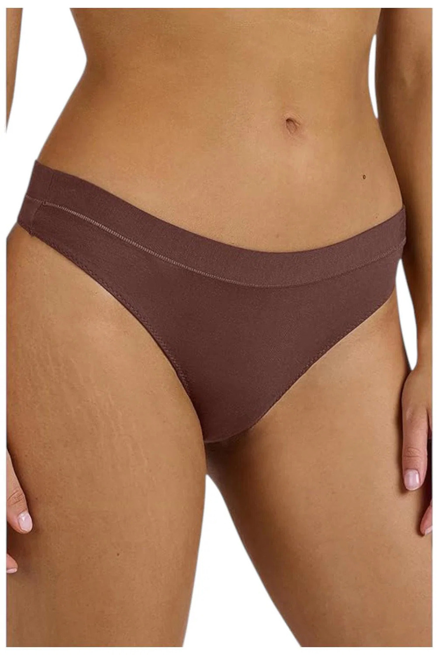 MeUndies Women's Feel Free Thong Walnut Shell -